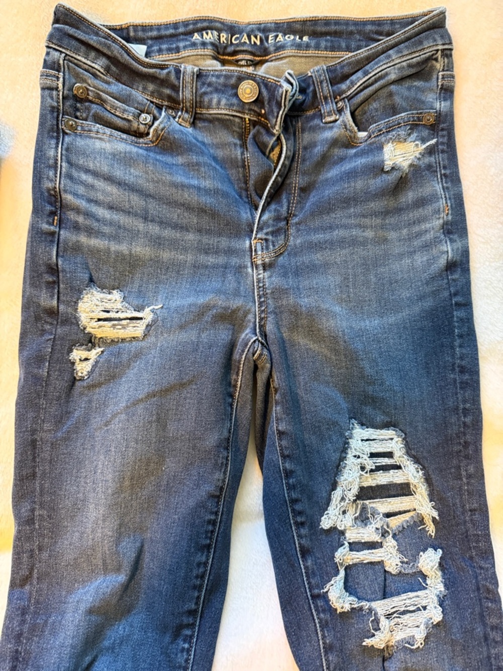 American Eagle Distressed Dark Wash Jeans